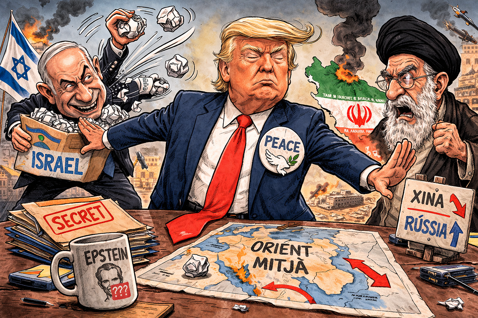 Israel, Trump, Epstein i la guerra: prou deliri