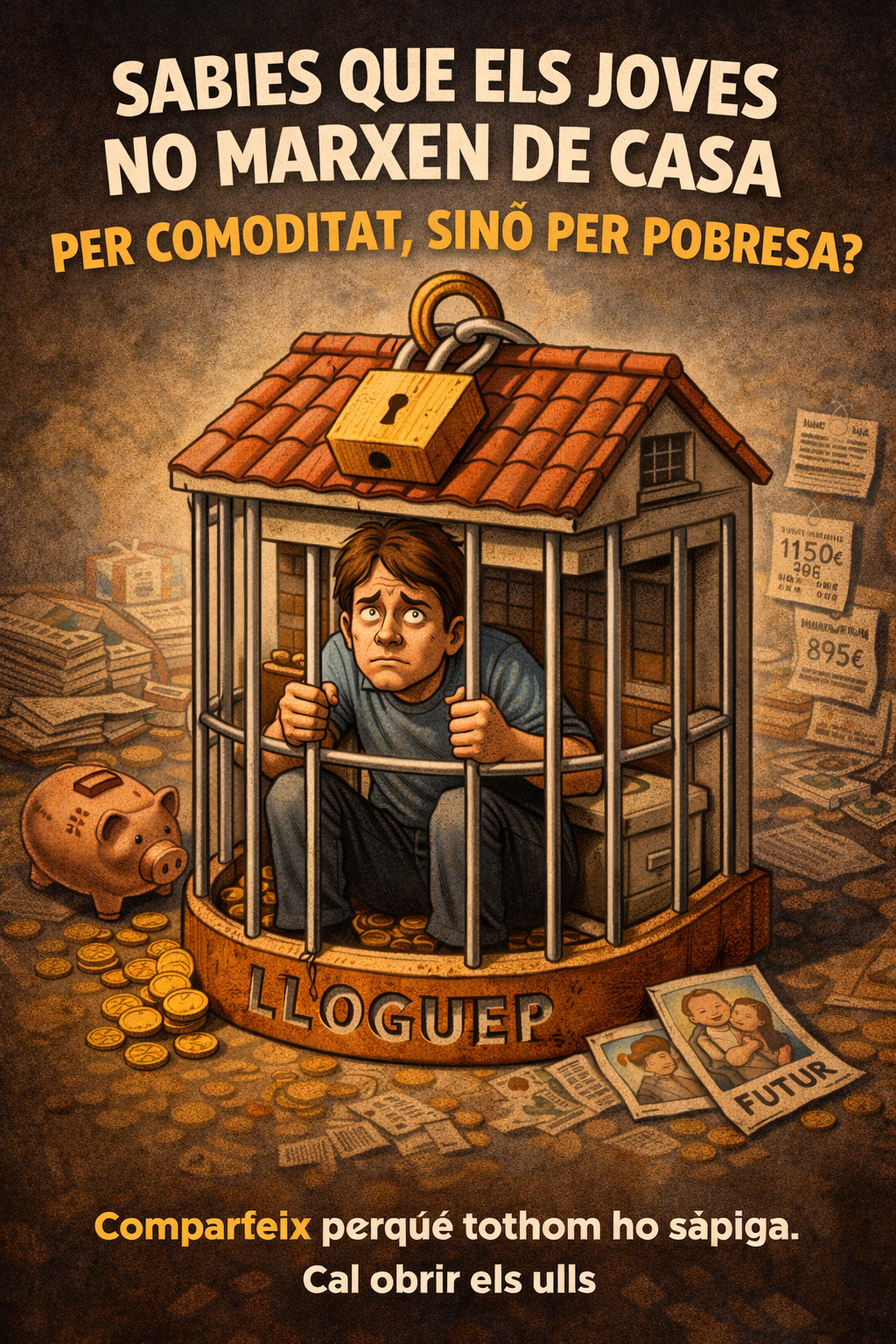 Sabies que els joves no marxen de casa per comoditat, sinó per pobresa?