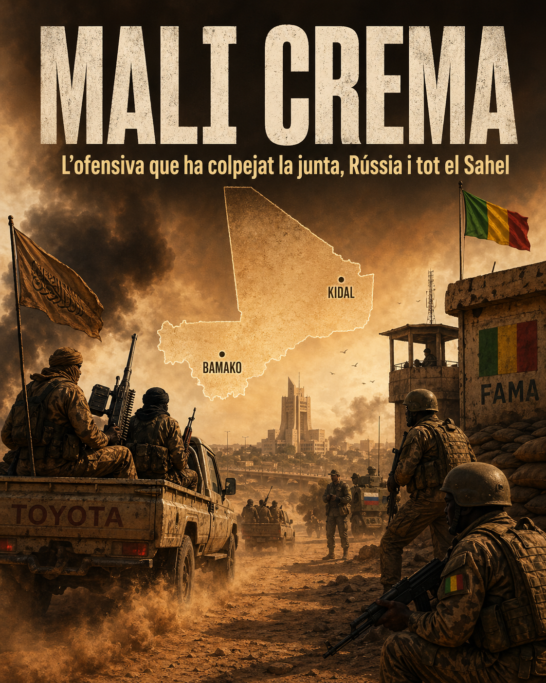 Mali crema: l’ofensiva que ha colpejat la junta, Rússia i tot el Sahel