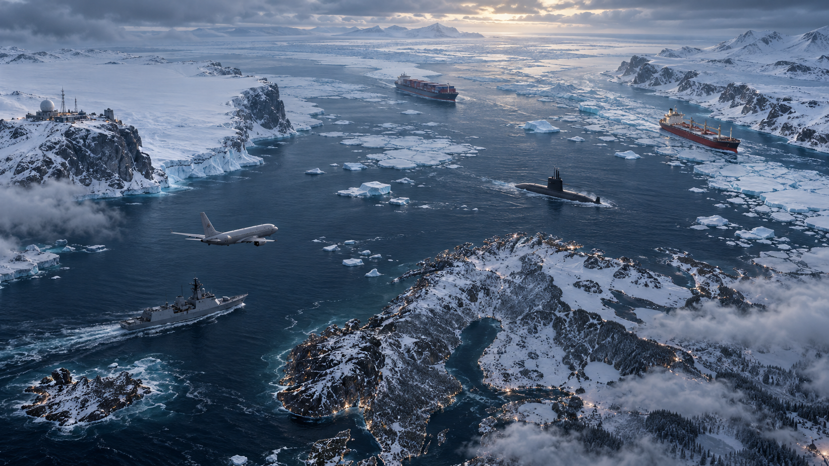 Il·lustració editorial del Gran Nord i la competició àrtica