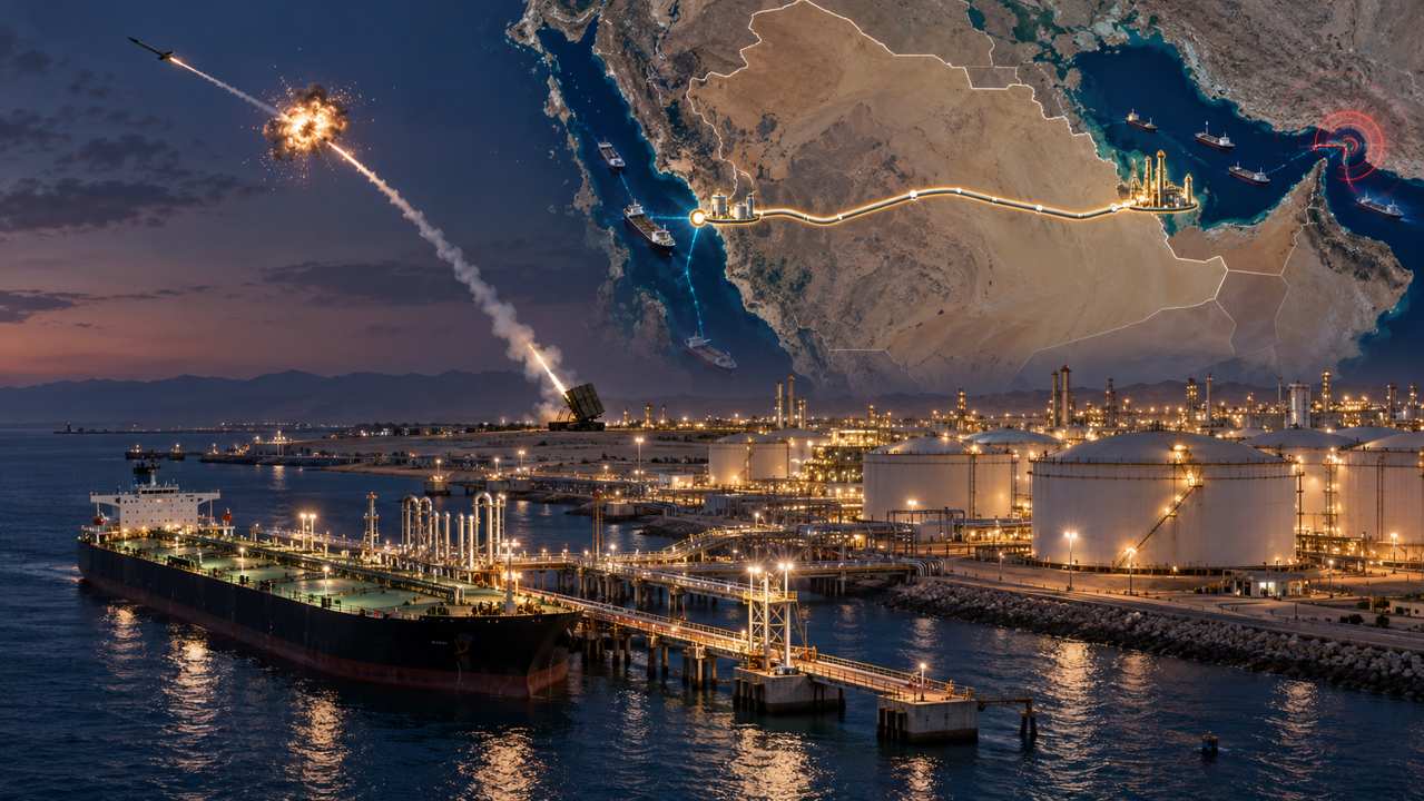 Yanbu sota amenaça: colpejar la sortida saudita que evita Ormuz